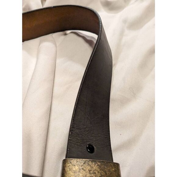 Vintage pennies towncraft soft supple steer hide belt size 30. Equestrian wide b - Picture 15 of 16